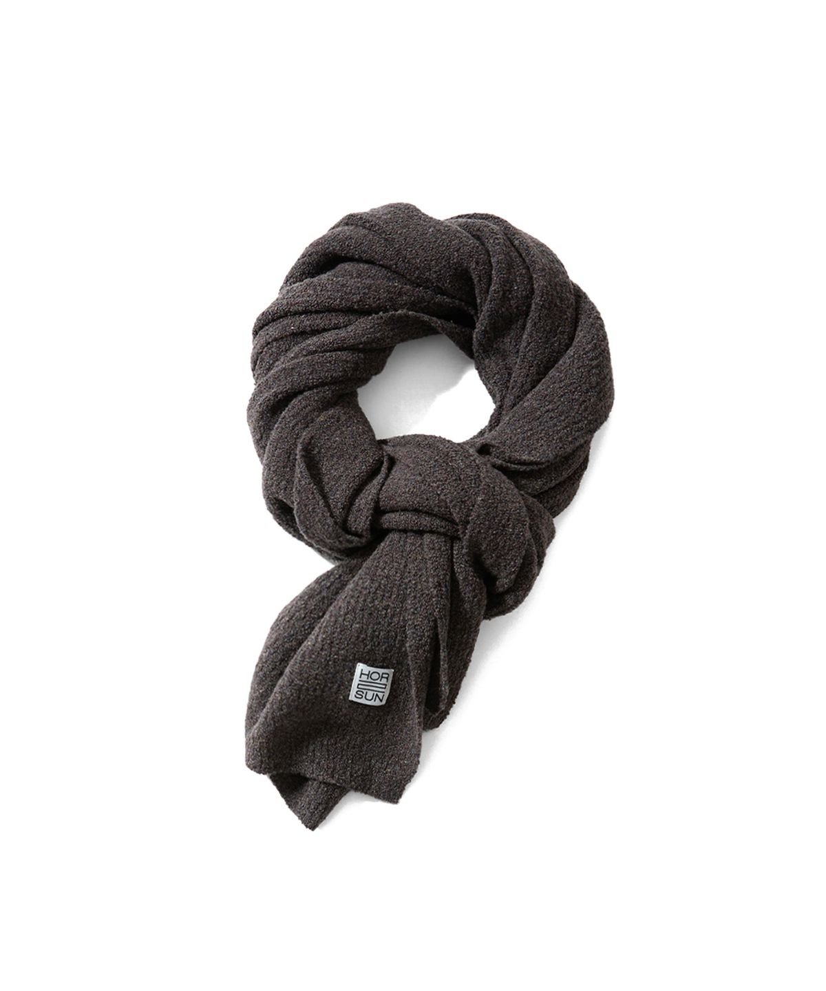 홀리선(HORLISUN) Skiff Boucle Knit Rib Muffler Multi Demitasse