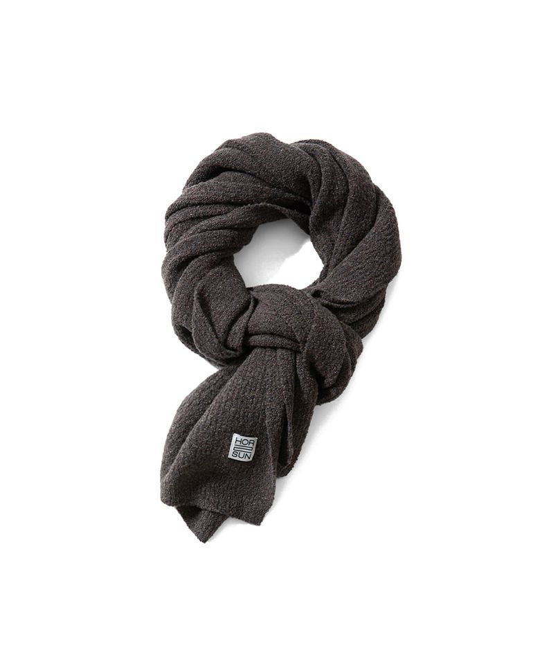 Skiff Boucle Knit Rib Muffler Multi Demitasse