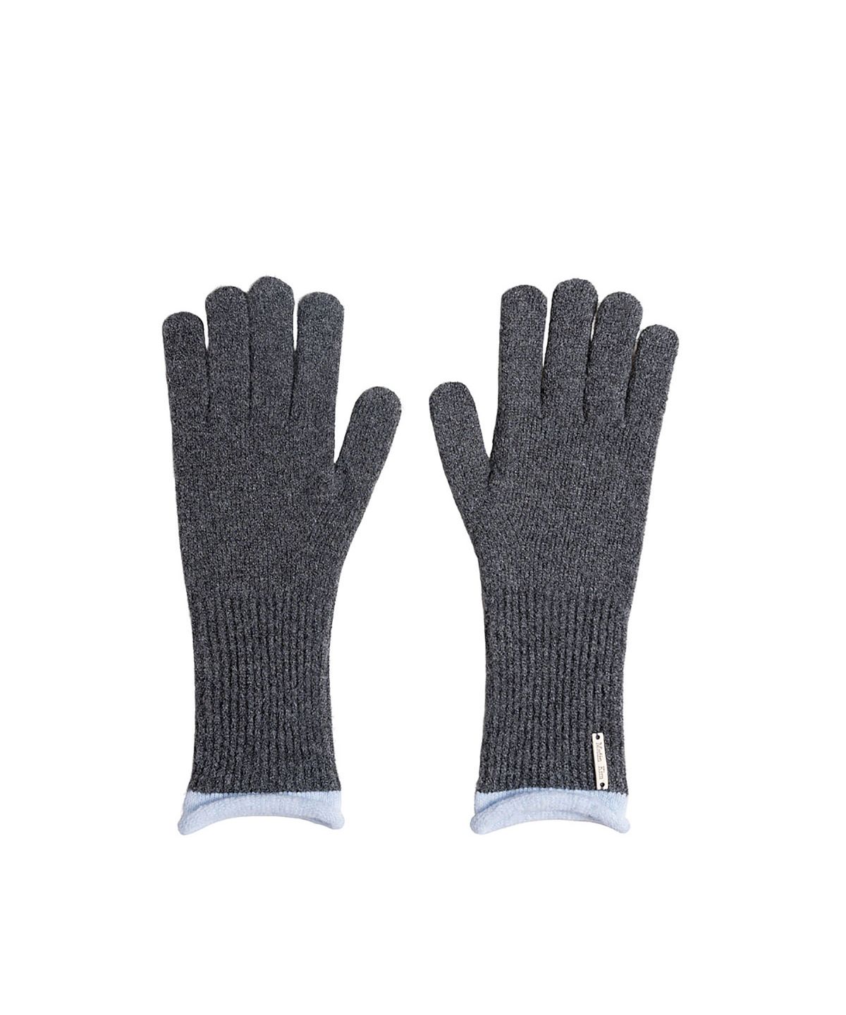 마뗑킴(MATIN KIM) COLOR-BLOCK CUFF GLOVES FOR WOMEN IN GREY
