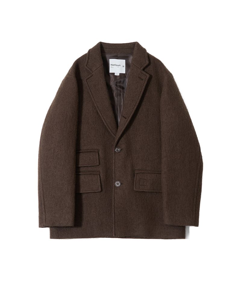 Austin Heavy Wool Single Coat Brown