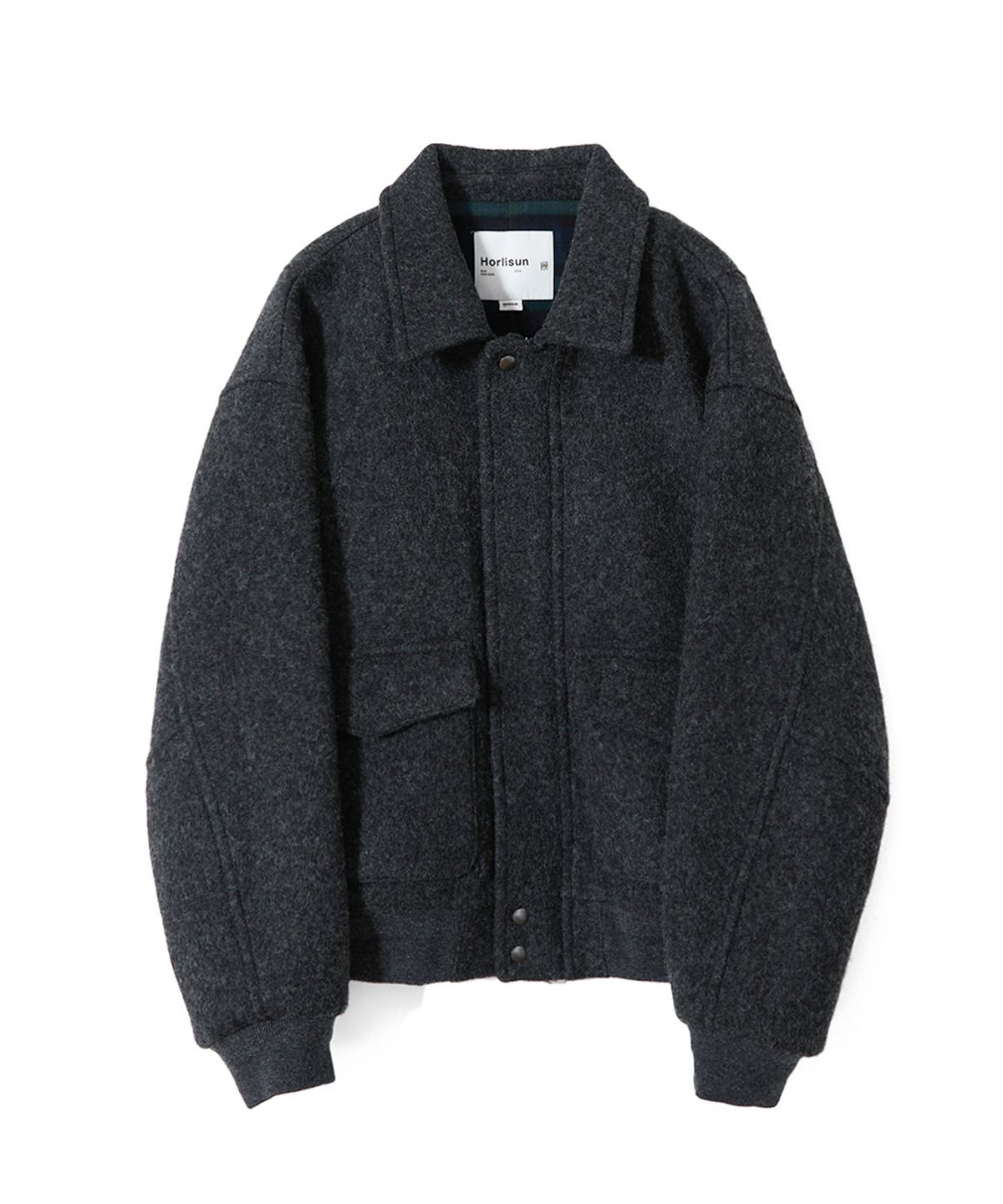 홀리선(HORLISUN) Irish Wool Jacket Melange Charcoal