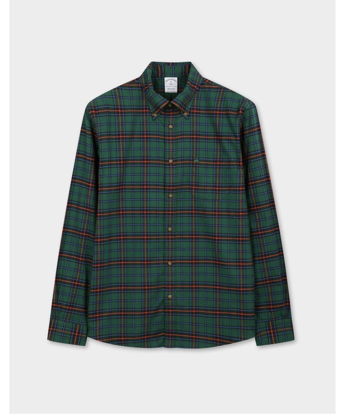 브룩스 브라더스(BROOKS BROTHERS) 플란넬 체크 셔츠 (그린) (BBTHMFG401)