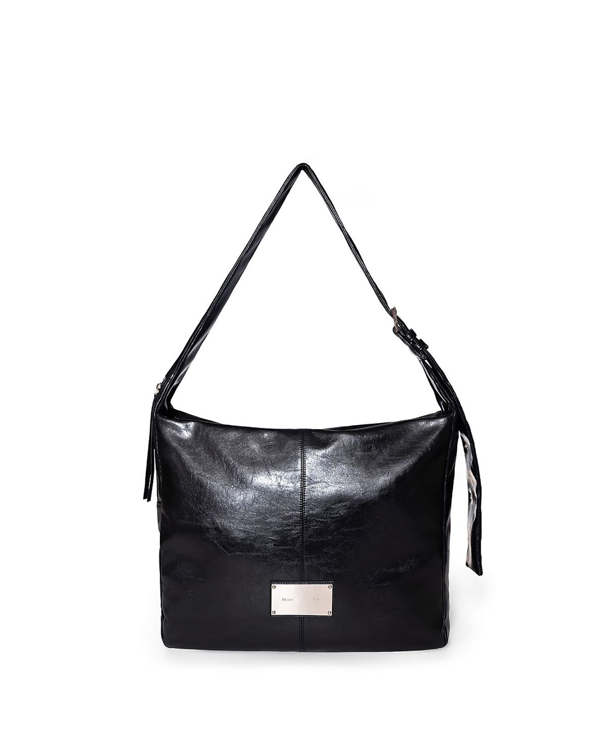 마뗑킴(MATIN KIM) PADDED EYELET BIG BAG IN BLACK