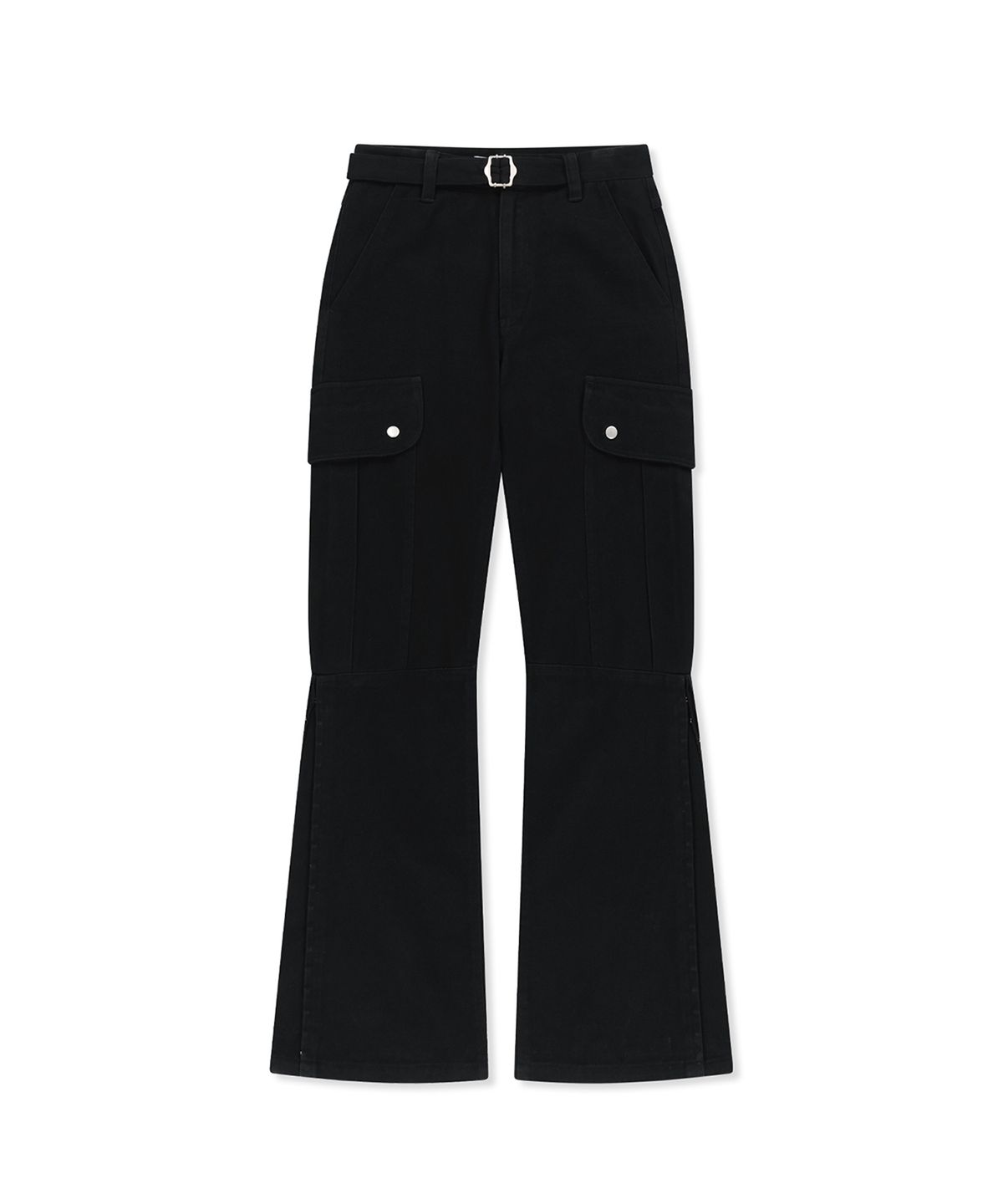 마뗑킴(MATIN KIM) MULTI HOOK BOOTCUT CARGO PANTS IN BLACK