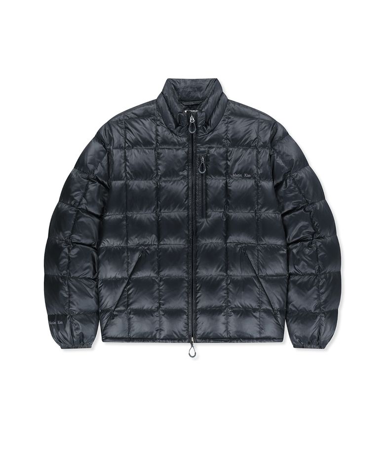 MATIN GRID QUILTED LIGHT DOWN JUMPER IN DARK NAVY