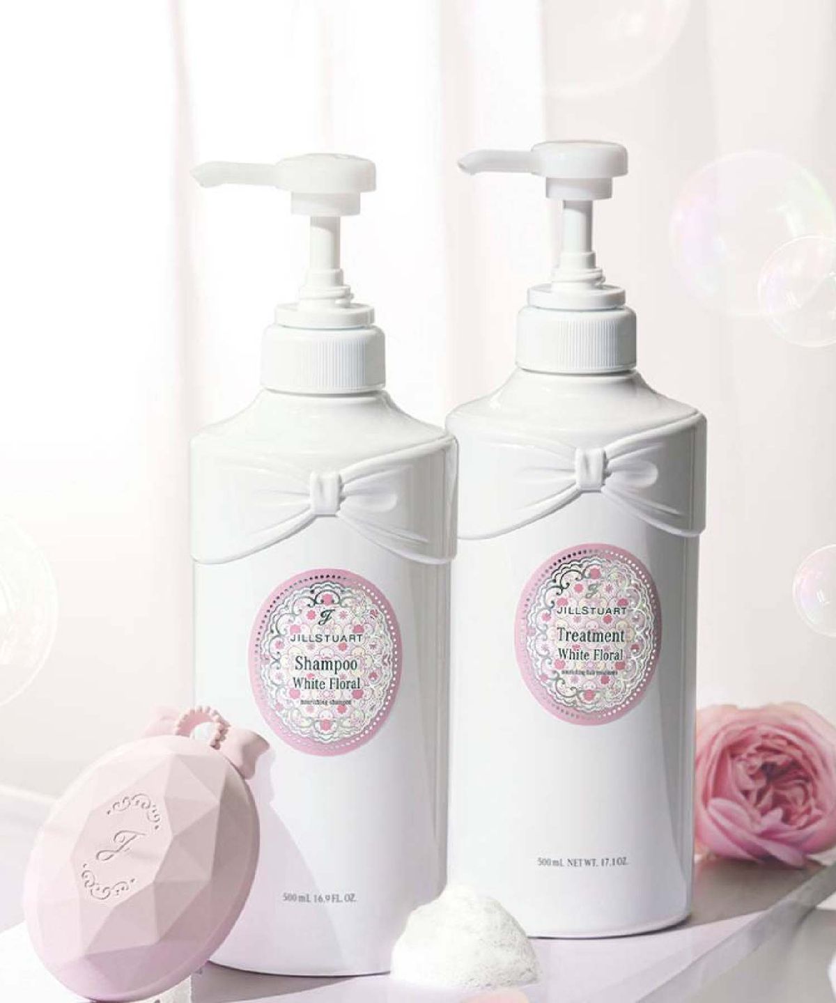 질스튜어트 뷰티(JILLSTUART BEAUTY) 화이트 플로럴 샴푸 & 트리트먼트 2종 세트