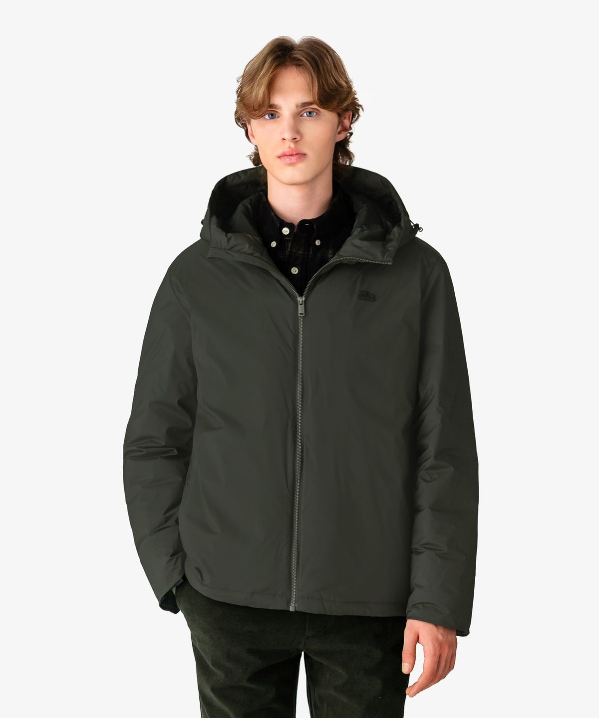 라코스테(LACOSTE) 남성 논퀼팅 후드 경량 다운 점퍼 BH547E-56N YZP