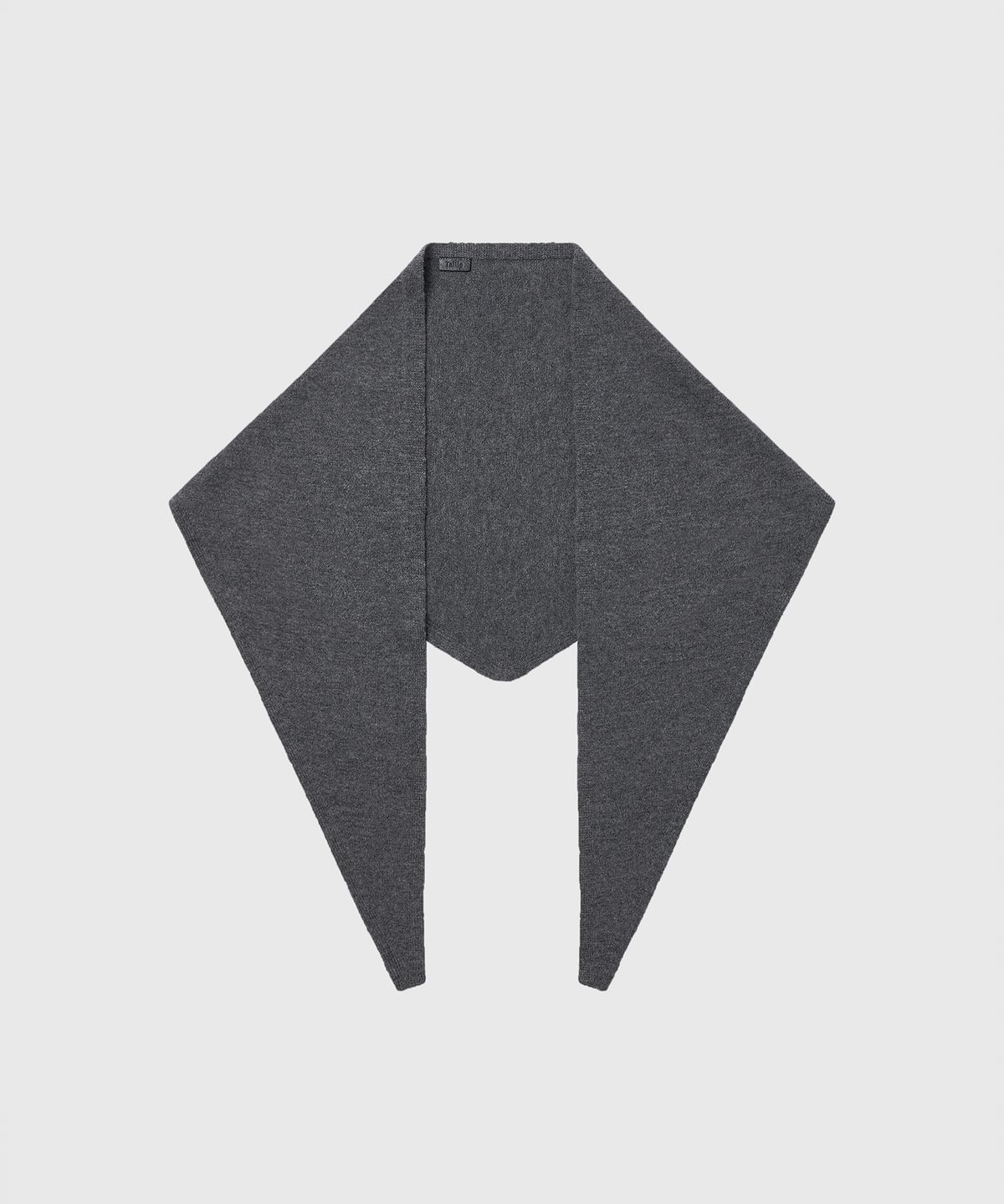 타일레(TAILLE) MERINO WOOL TRIANGULAR SCARF GREY