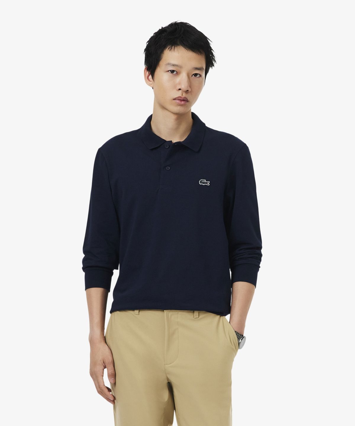라코스테(LACOSTE) 남성 오토만 베이직 긴팔 폴로 DH8343-56N 166