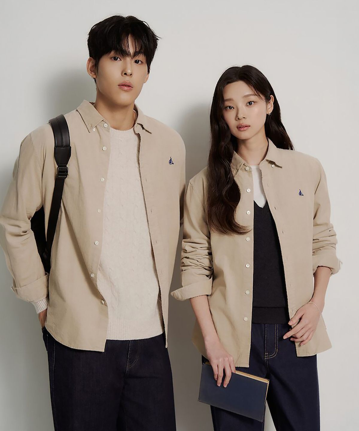 빈폴 멘(BEANPOLE MEN) [Essential] 남녀공용 코듀로이 솔리드 셔츠  베이지