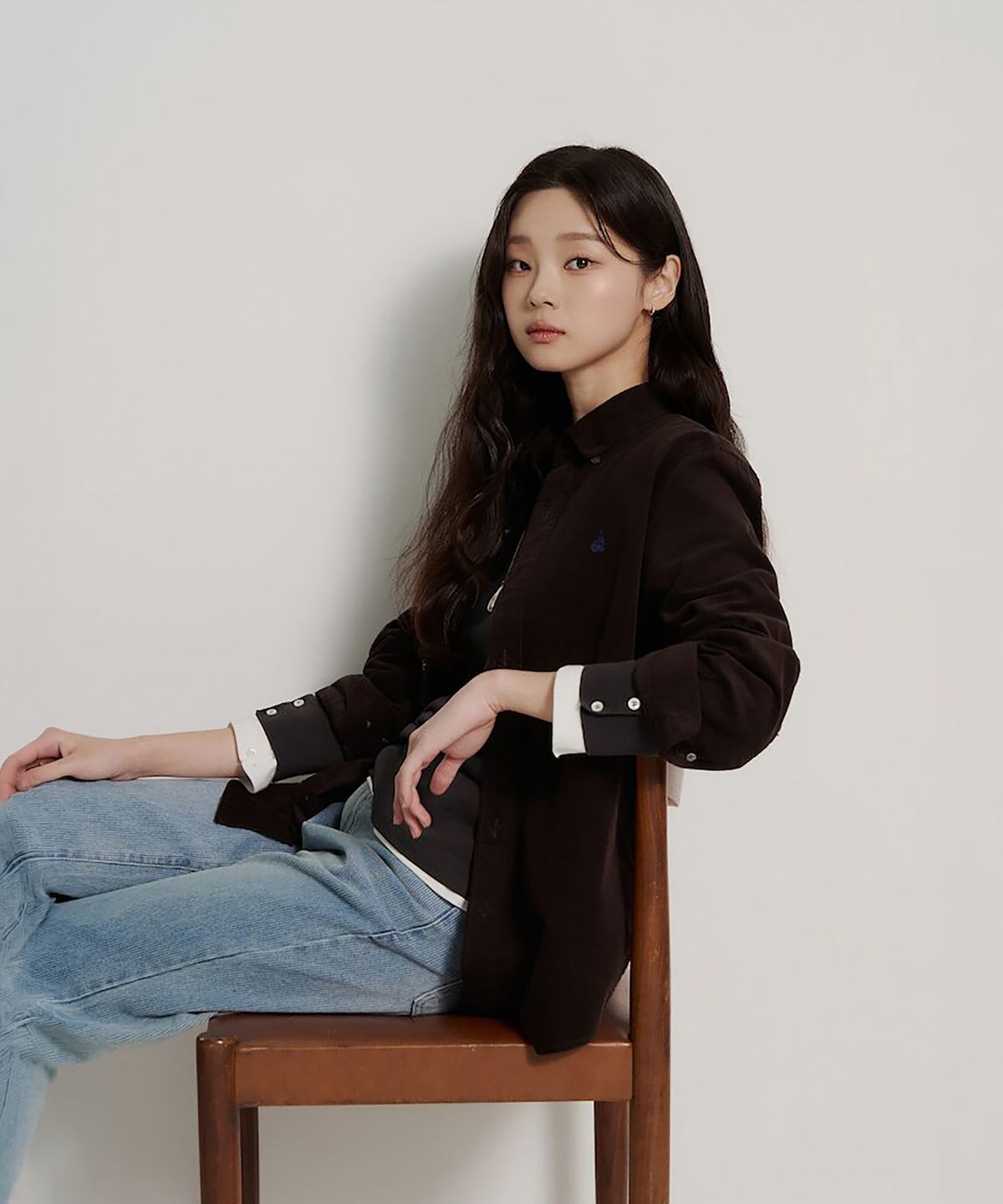 빈폴 멘(BEANPOLE MEN) [Essential] 남녀공용 코듀로이 솔리드 셔츠  브라운
