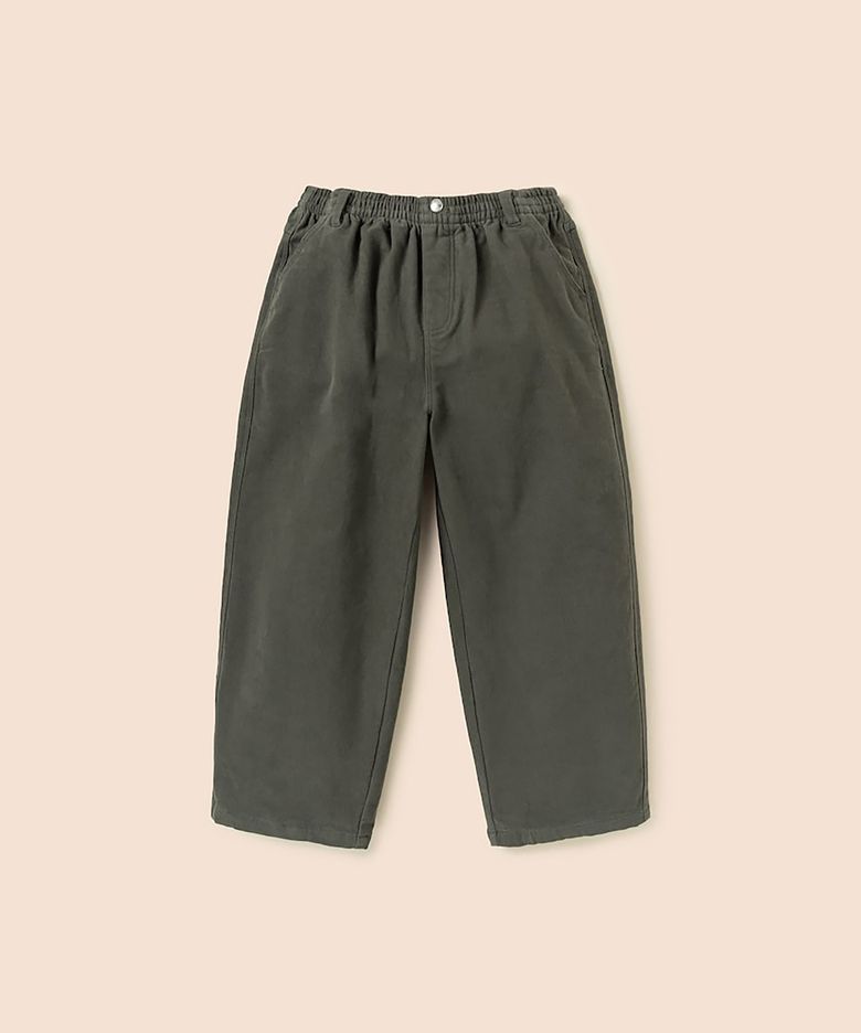 기모 우븐 커브드 팬츠  카키 (BI6921U06H)