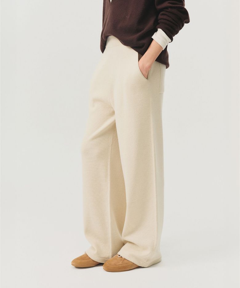 울 이지 니트 조거 팬츠_베이지 / WOOL EASY KNIT JOGGER PANTS_BEIGE
