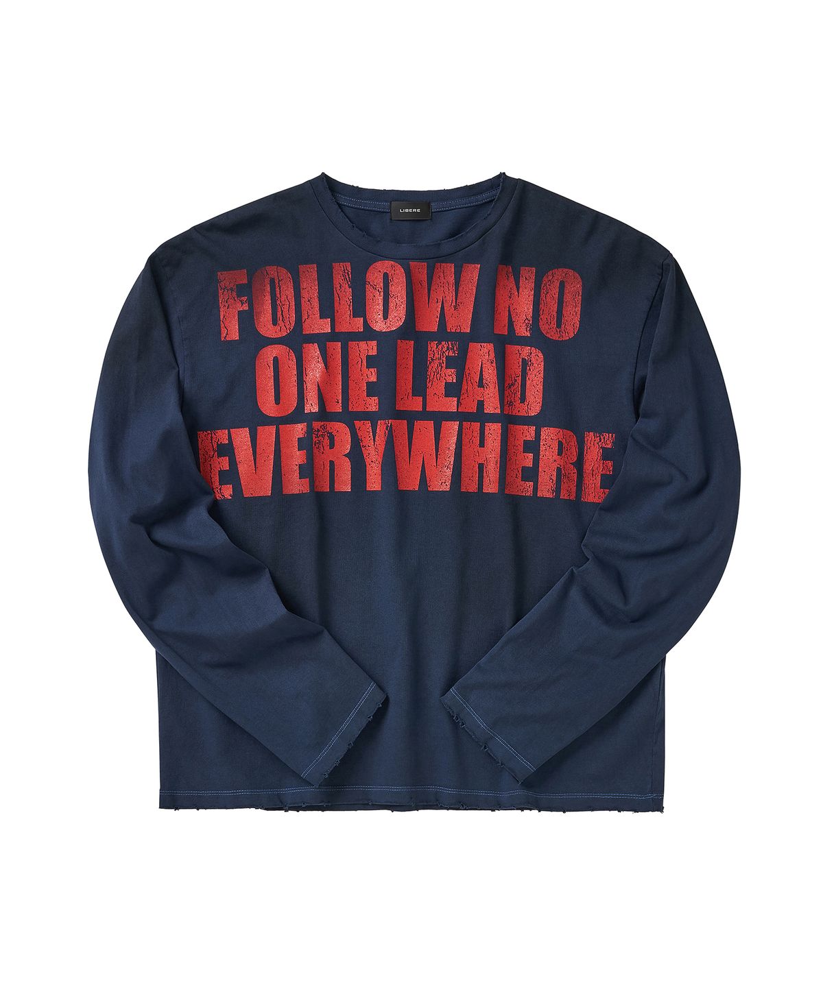 리베레(LIBERE) NO FOLLOW LONG SLEEVE T-SHIRT / BLUE