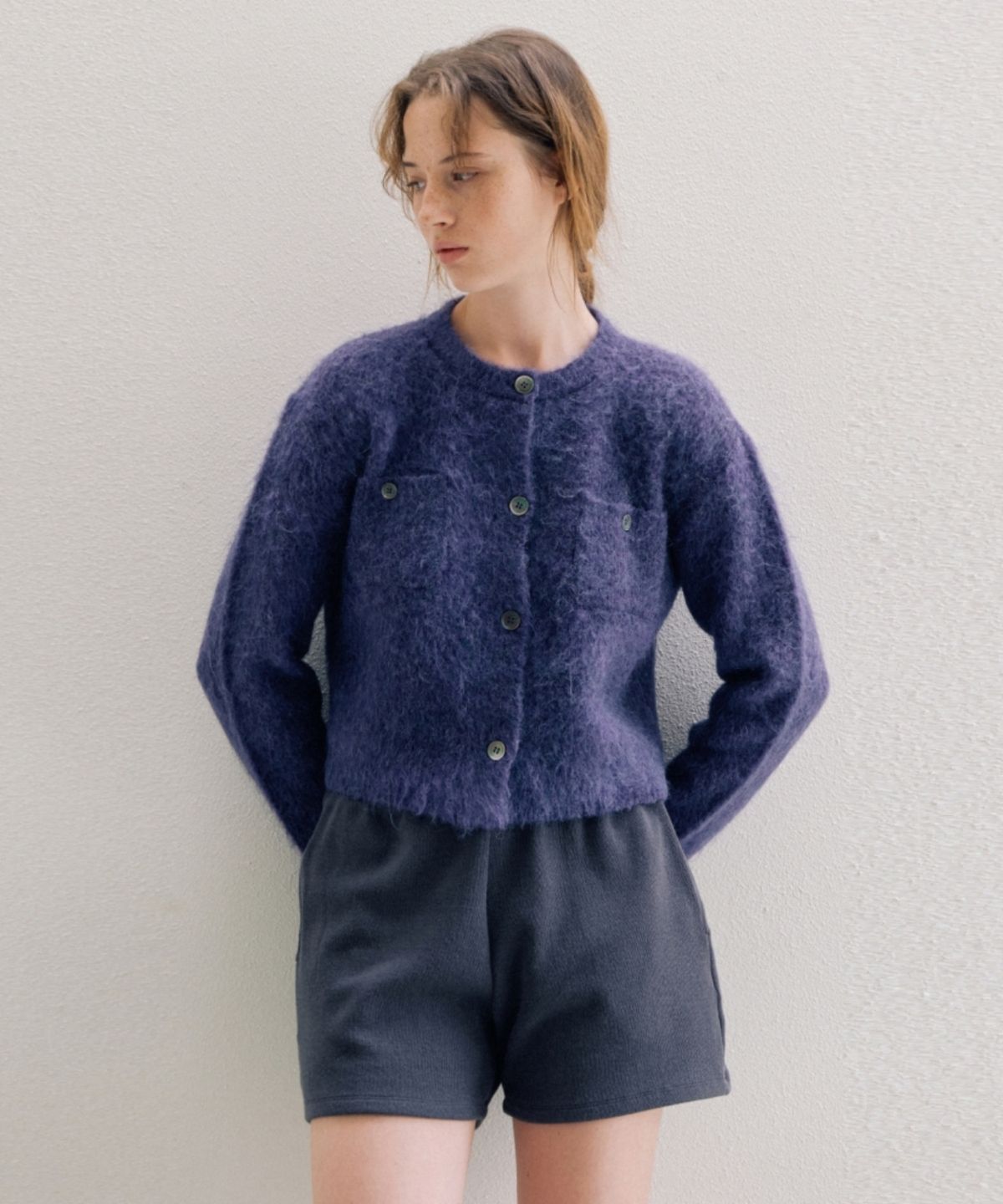 어나우트(UNNOUT) COZY BANDING SHORTS GREY
