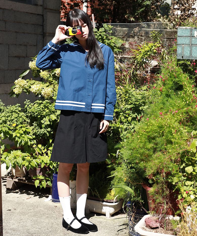 26포지타노 세일러 블라우스_네이비