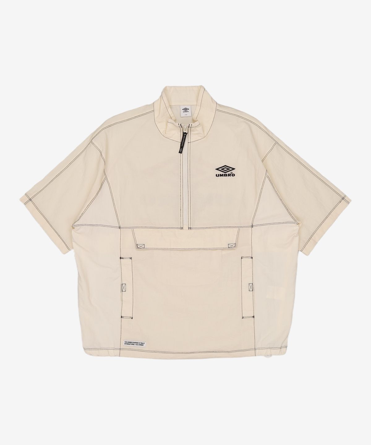엄브로(UMBRO) 크리스피타슬란 반팔 스탠넥 아노락 베이지(UO321CWT74) 100