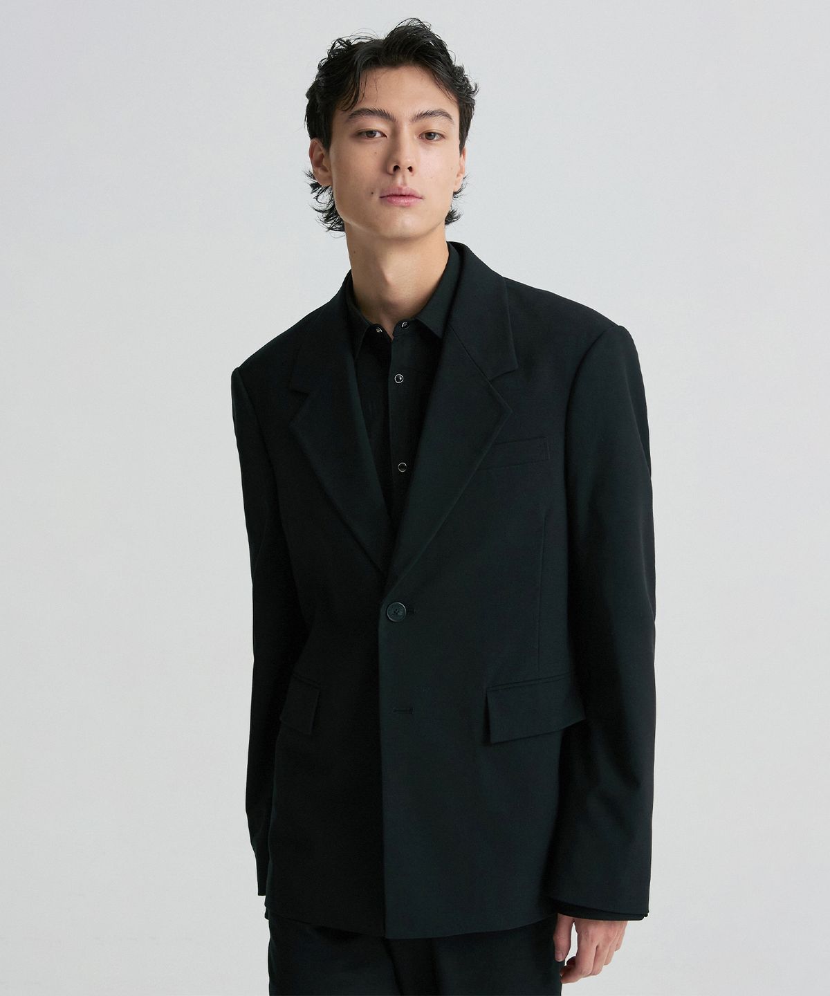 리이 맨(RERHEE MEN) STANDARD TAILORED BLAZER BLACK