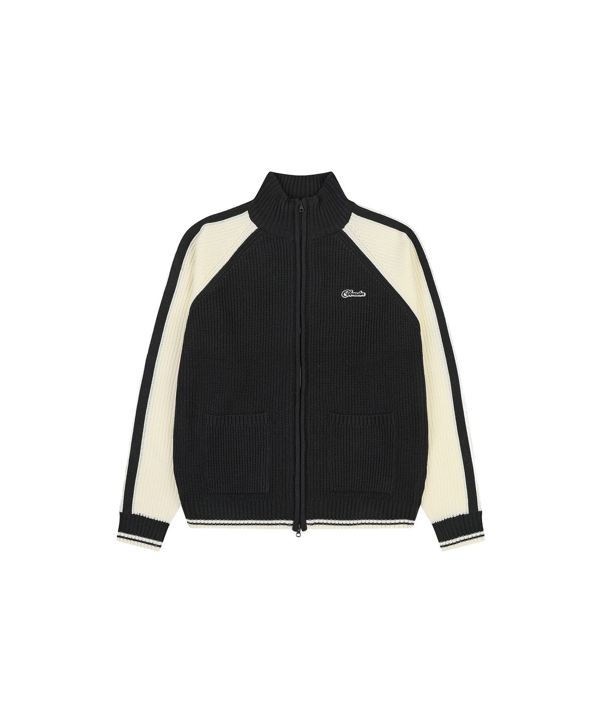 코브마스터(COBMASTER) UNION JACK TRACK SWEATER ZIP-UP [BLACK]