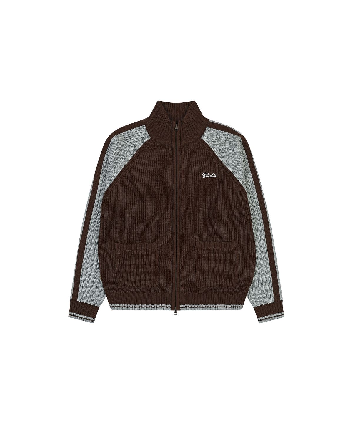 코브마스터(COBMASTER) UNION JACK TRACK SWEATER ZIP-UP [DEEP BROWN]