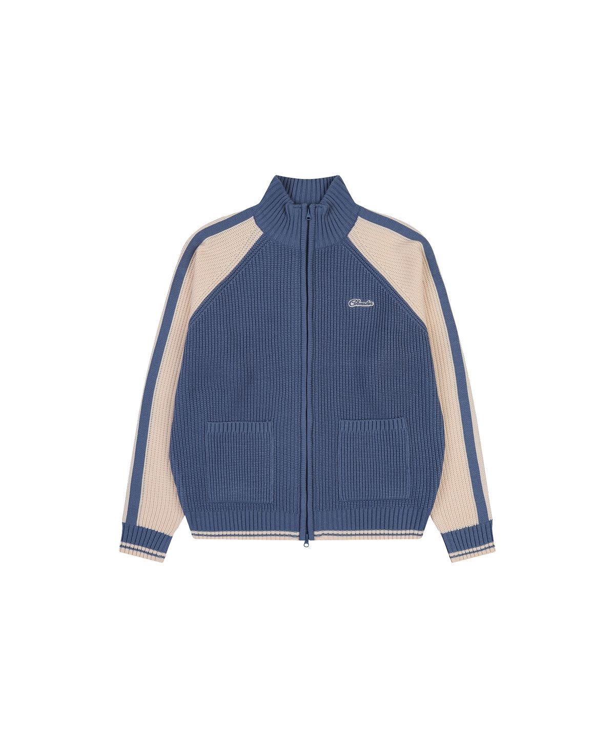 코브마스터(COBMASTER) UNION JACK TRACK SWEATER ZIP-UP [BLUE]