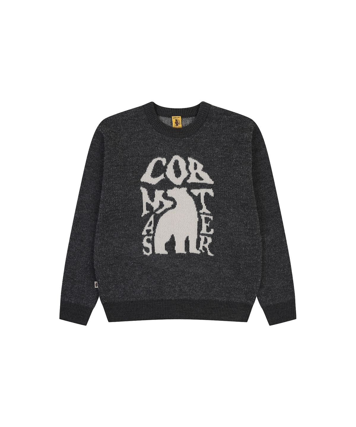 코브마스터(COBMASTER) BEAR ARTWORK SWEATER [CHARCOAL]