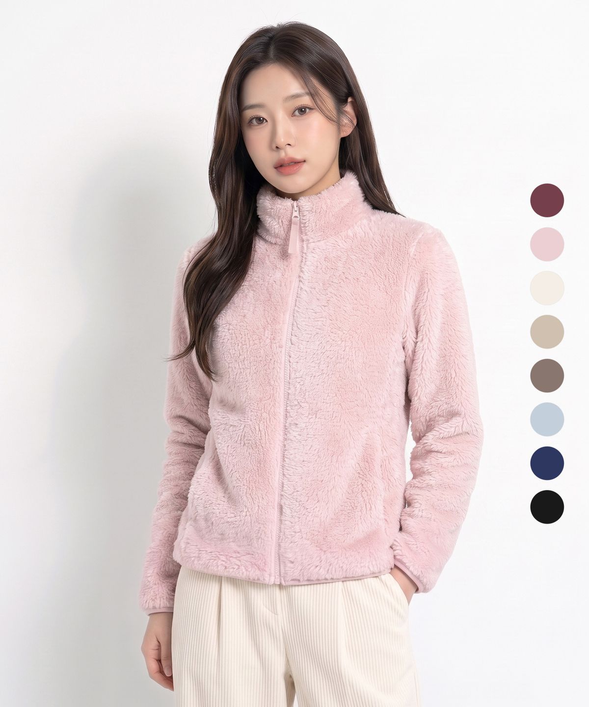 투엘라(2ELA) 여성 윈터페어리 퍼플리스 자켓 8 Colors
