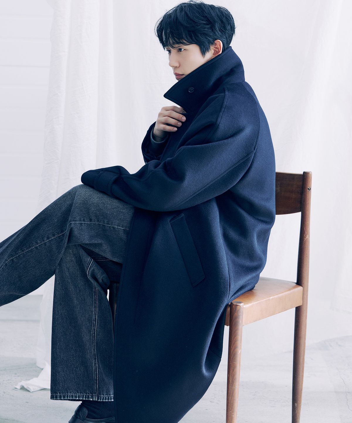 마인드브릿지(MINDBRIDGE) 두굿_[COUTURE]캐시미어 오버핏 발마칸 데일리 롱 코트 - 3color