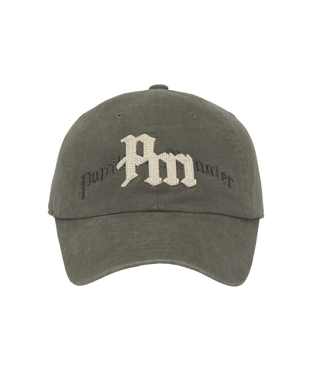 빠삐용 몬스터(PAPILLON MONSTER) PM Logo Ball Cap_Khaki