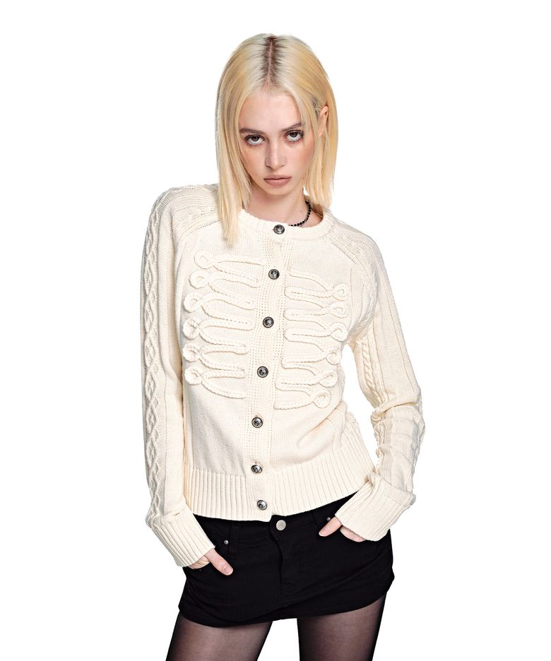Napoleon Frog Cardigan [IVORY]_SEWCD010IVORY