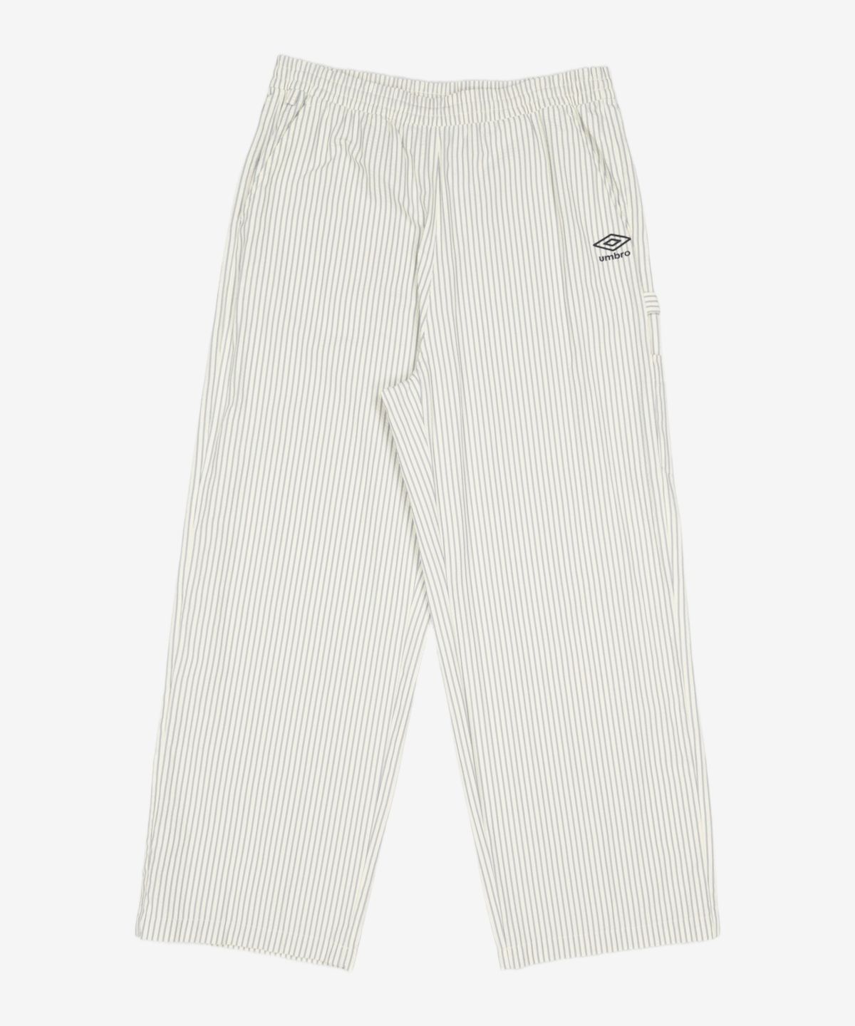 엄브로(UMBRO) 시어서커 와이드 팬츠 스트라이프 화이트(UQ223CPT63) XL
