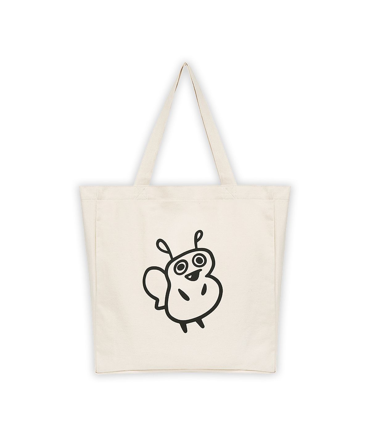 빠삐용 몬스터(PAPILLON MONSTER) PAPI Logo Basic Eco Bag_Ivory