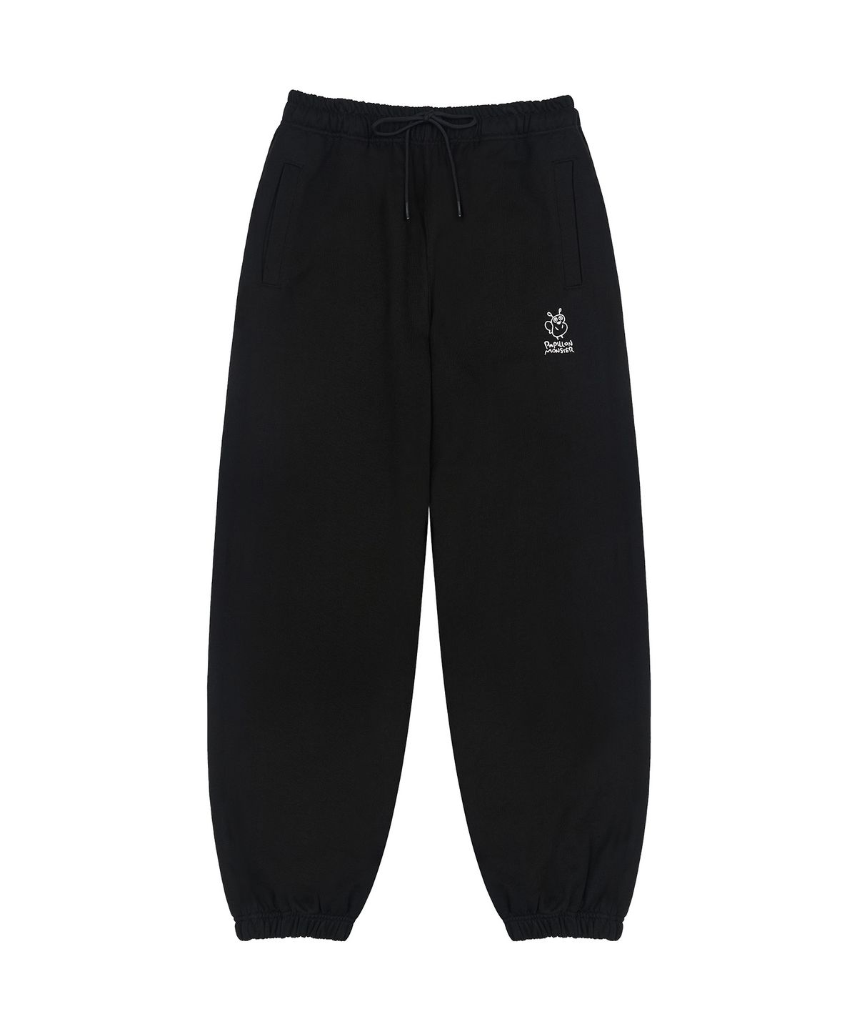빠삐용 몬스터(PAPILLON MONSTER) PAPI Loose fit Jogger Sweatpants_Black