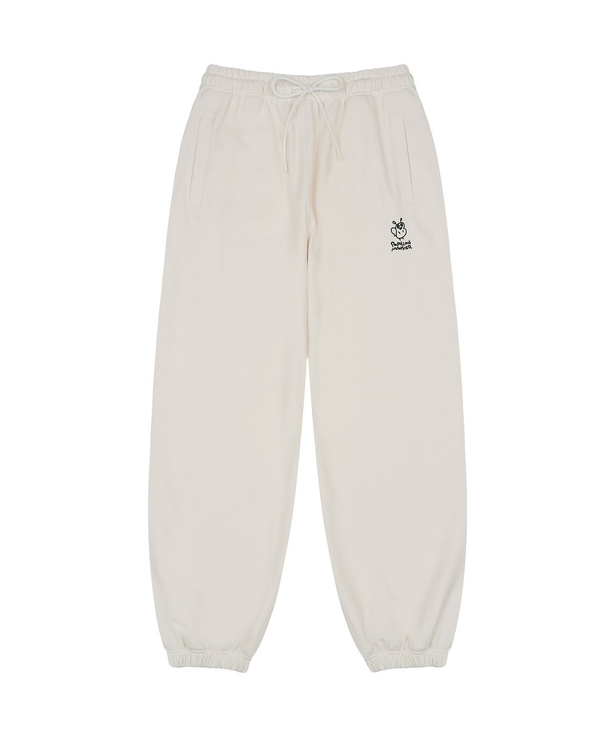 빠삐용 몬스터(PAPILLON MONSTER) PAPI Loose fit Jogger Sweatpants_Ivory