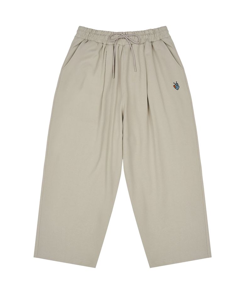 PAPI Emb Balloon fit Sweatpants_Beige
