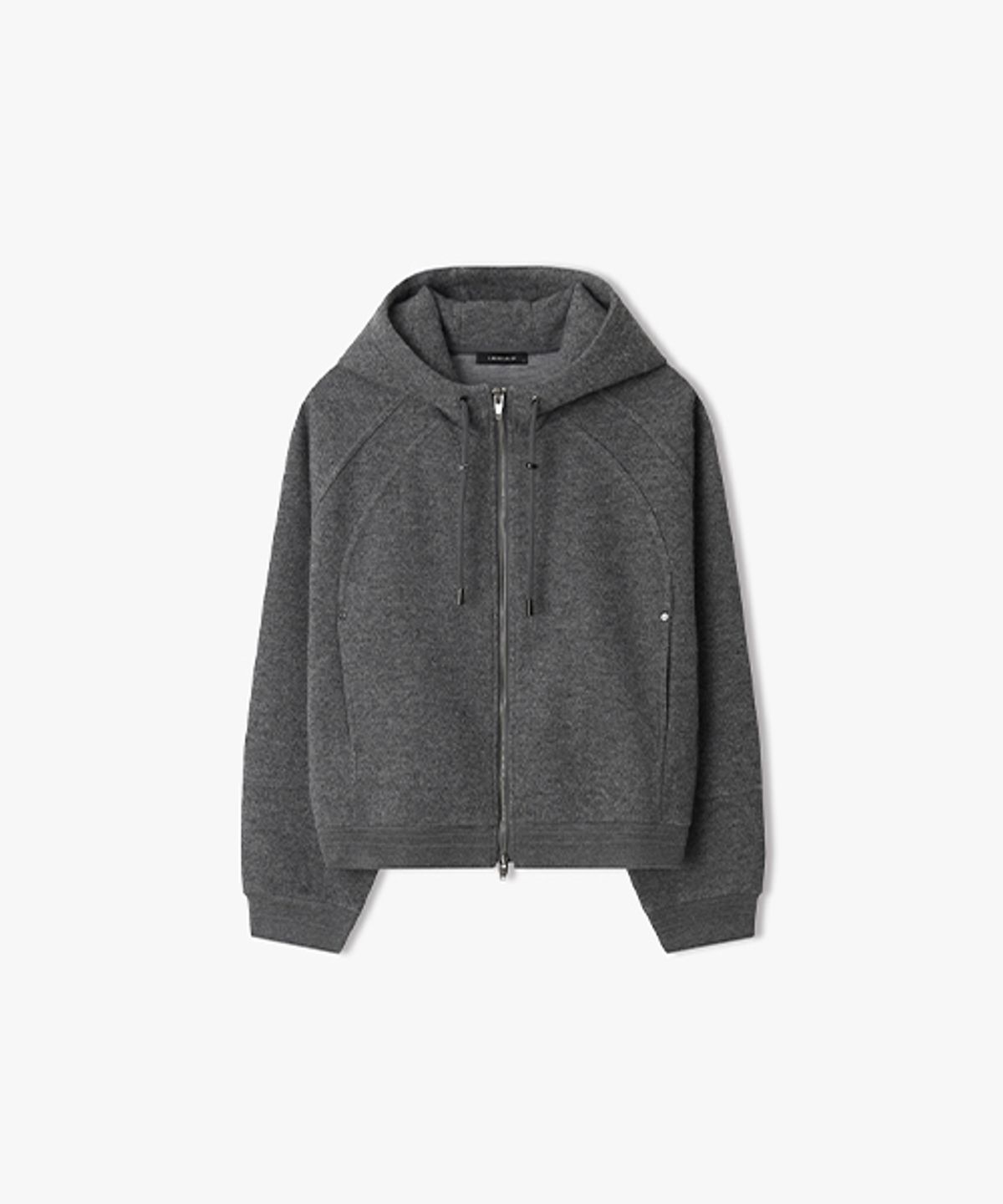 리버클래시(LIBERCLASSY) [26FW][WOMEN] LMW41860 다크그레이 울블렌드 니트 후드 집업