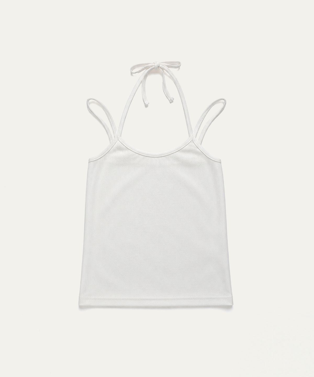 톤드(TONED) Halter neck sleeveless top (off-white)