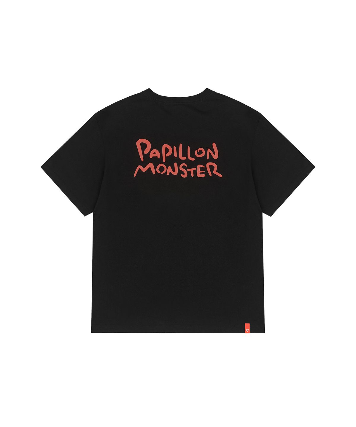 빠삐용 몬스터(PAPILLON MONSTER) S/S PAPI Emb Regular T-shirt_Black