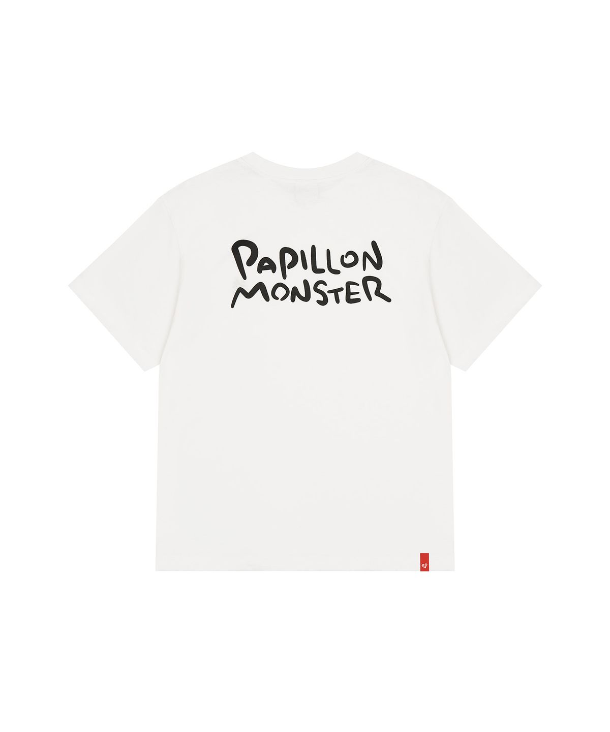 빠삐용 몬스터(PAPILLON MONSTER) S/S PAPI Emb Regular T-shirt_White