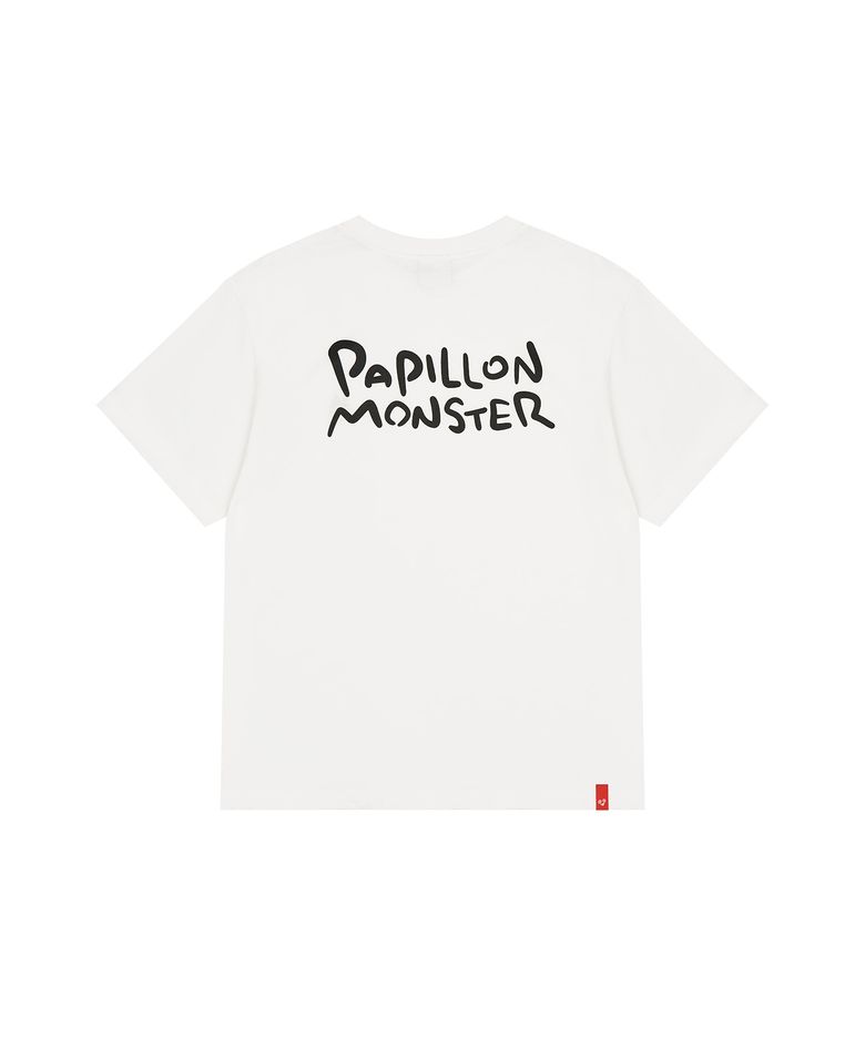S/S PAPI Emb Regular T-shirt_White