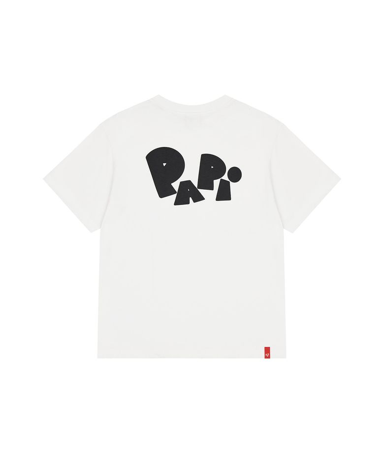 S/S PAPI Zigzag Loose T-shirt_White