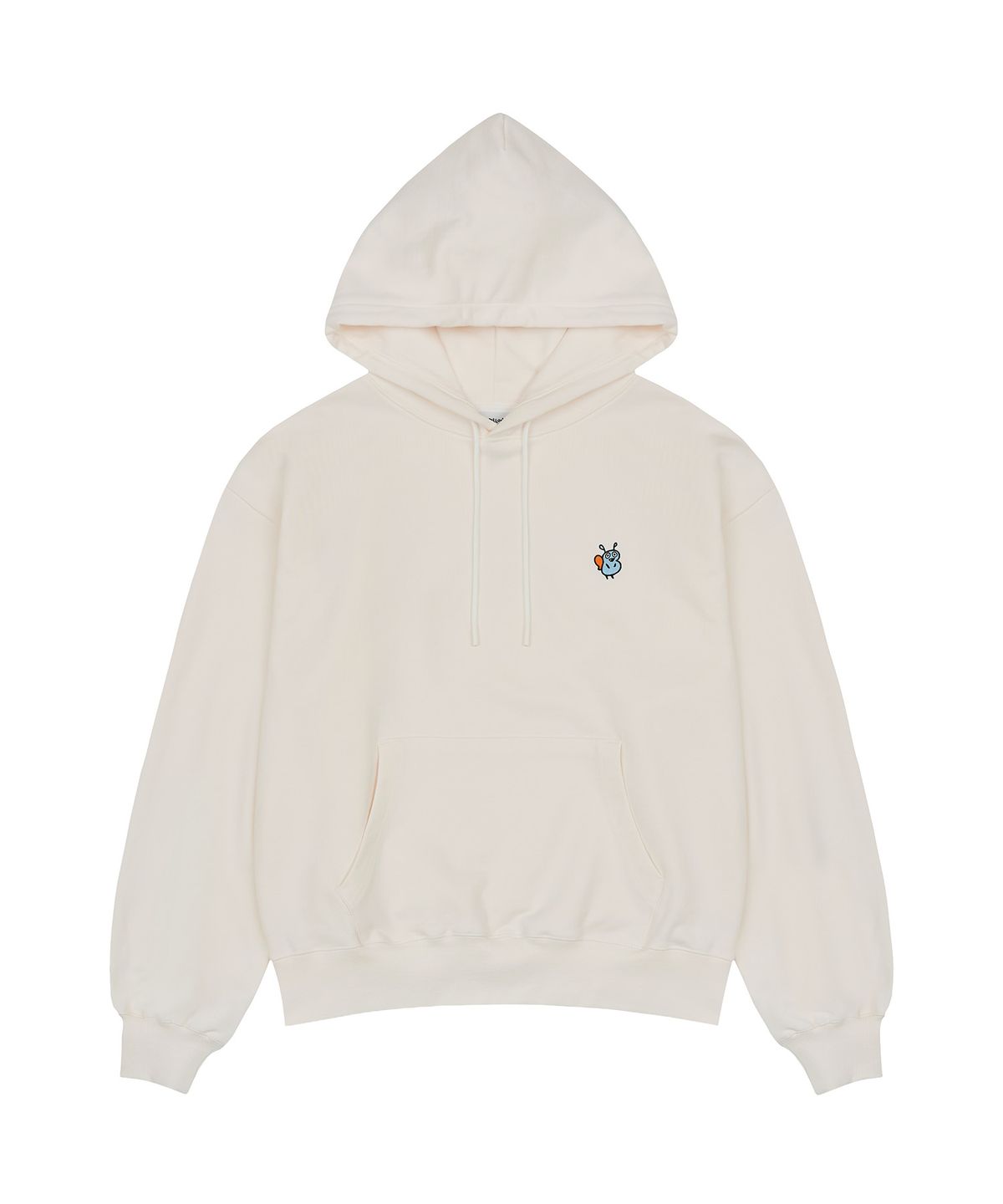 빠삐용 몬스터(PAPILLON MONSTER) L/S PAPI Emb Regular Hoody_Ivory