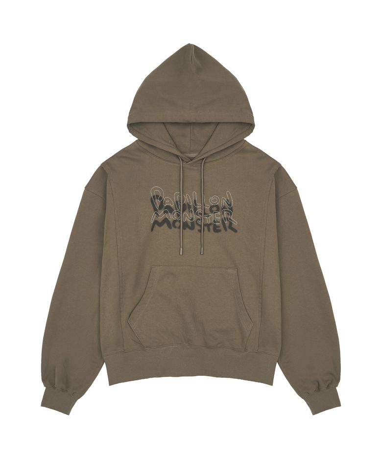 L/S Cutoff Shadow Loose Hoody_L/Brown