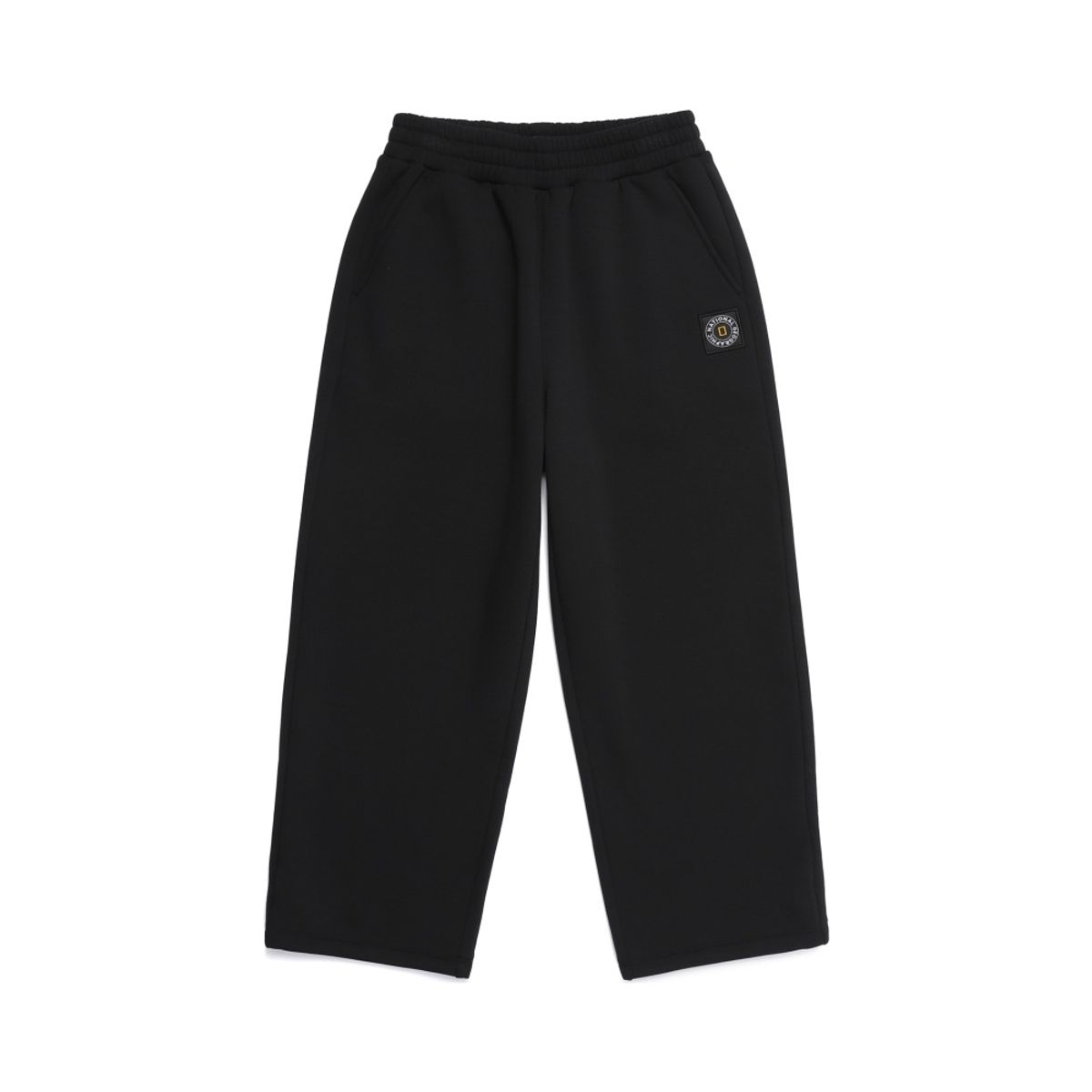 내셔널지오그래픽 키즈(NATIONAL GEOGRAPHIC KIDS) K264UPT920 루즈핏 니트 기모 트레이닝 팬츠 CARBON BLACK