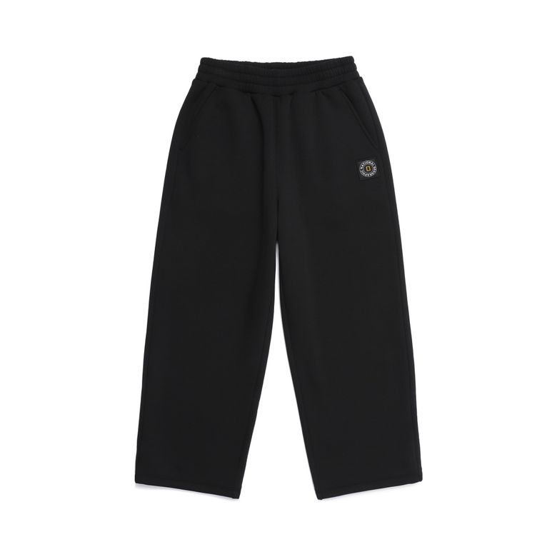 K264UPT920 루즈핏 니트 기모 트레이닝 팬츠 CARBON BLACK
