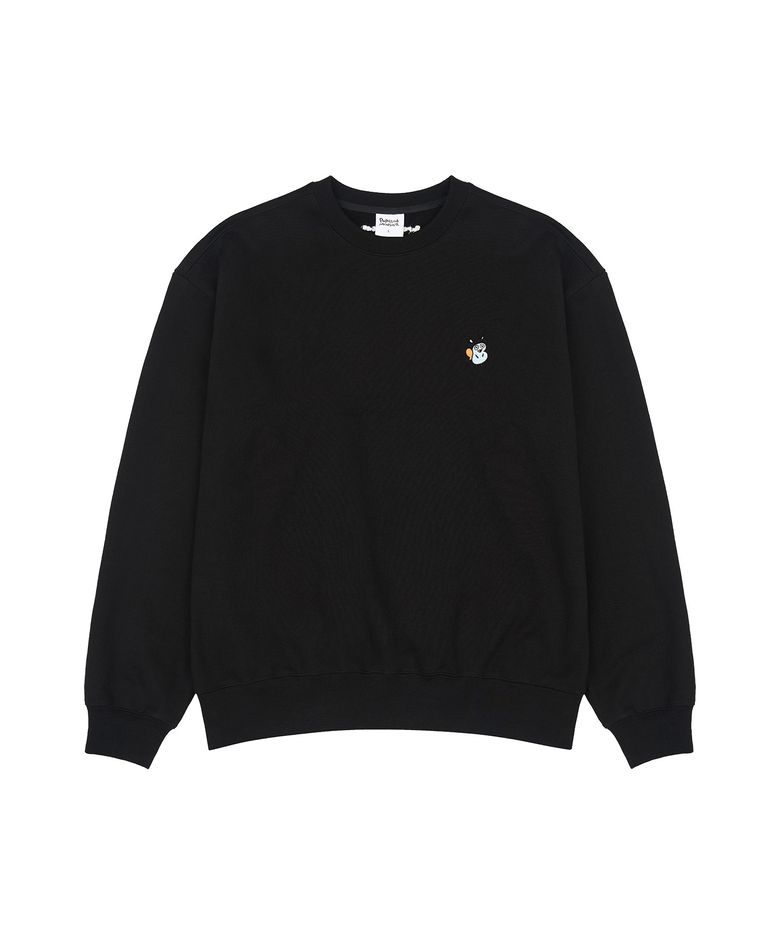 L/S PAPI Emb Regular Sweatshirt_Black