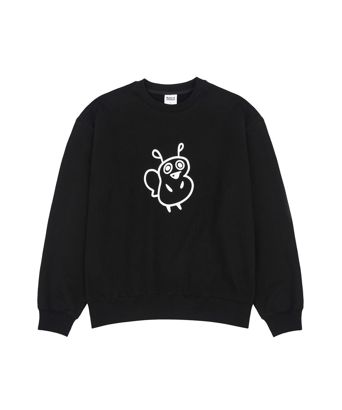 빠삐용 몬스터(PAPILLON MONSTER) L/S Big PAPI Print Sweatshirt_Black
