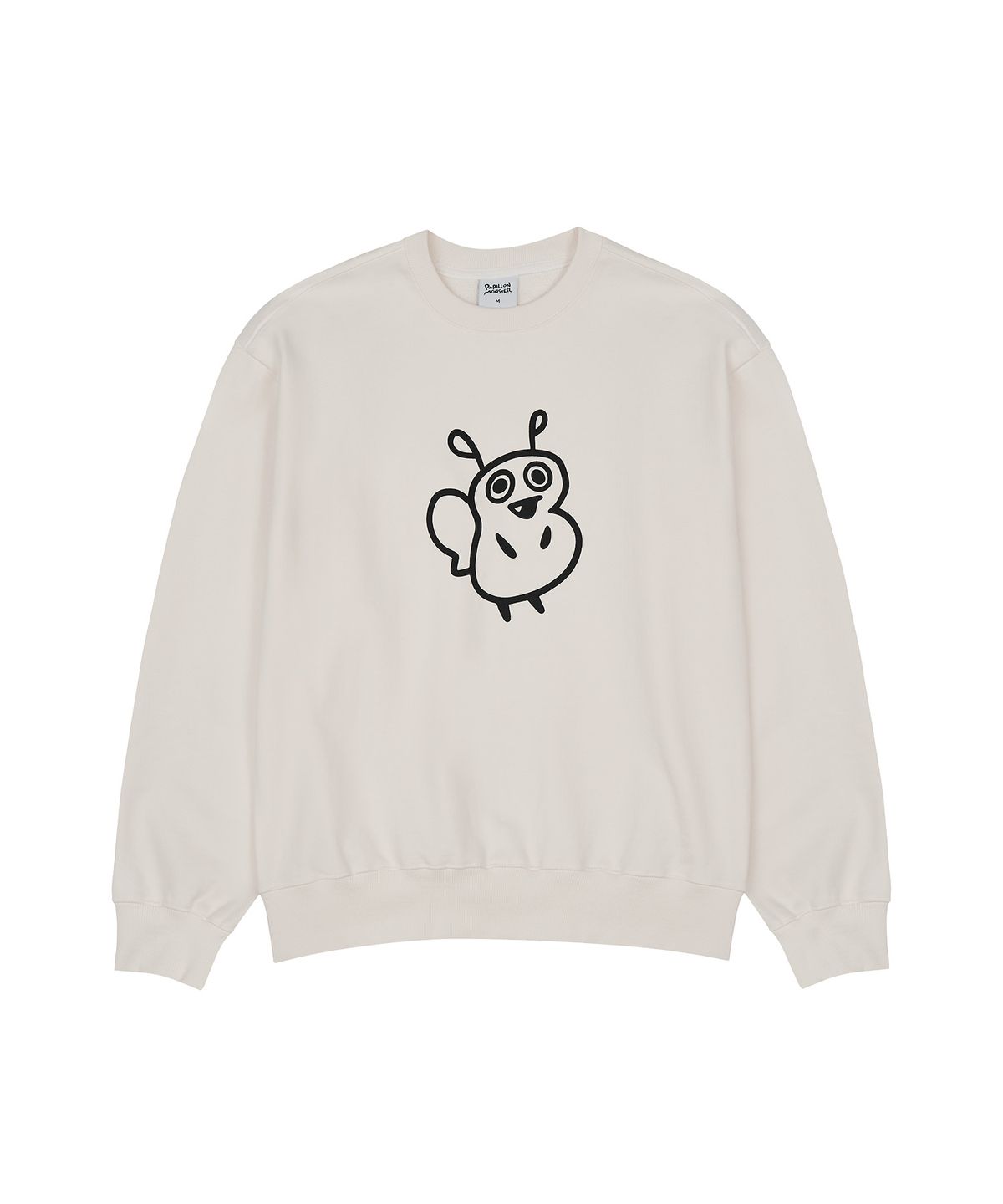 빠삐용 몬스터(PAPILLON MONSTER) L/S Big PAPI Print Sweatshirt_Ivory