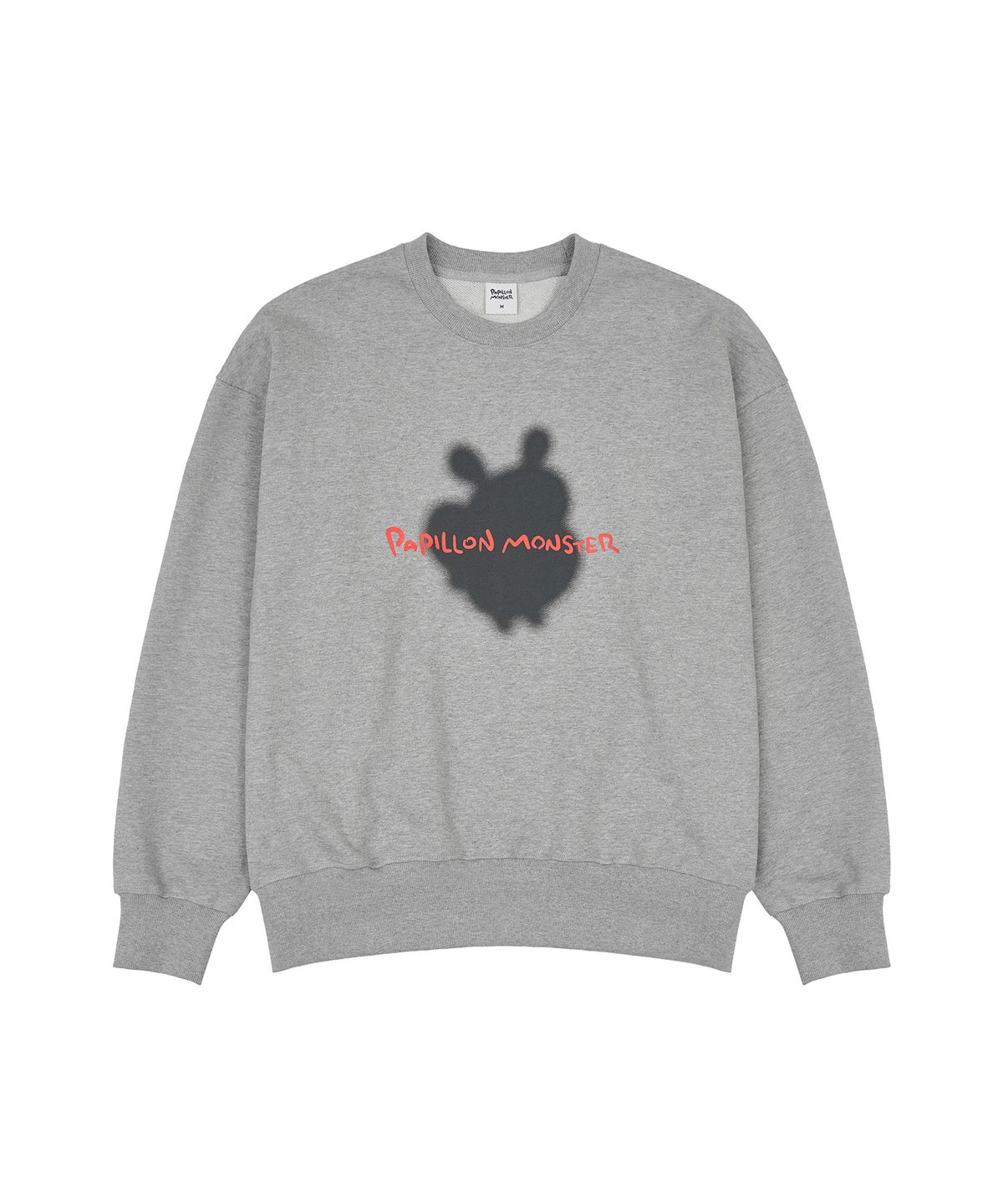 빠삐용 몬스터(PAPILLON MONSTER) L/S PAPI Blur Cutoff Sweatshirt_M/Grey
