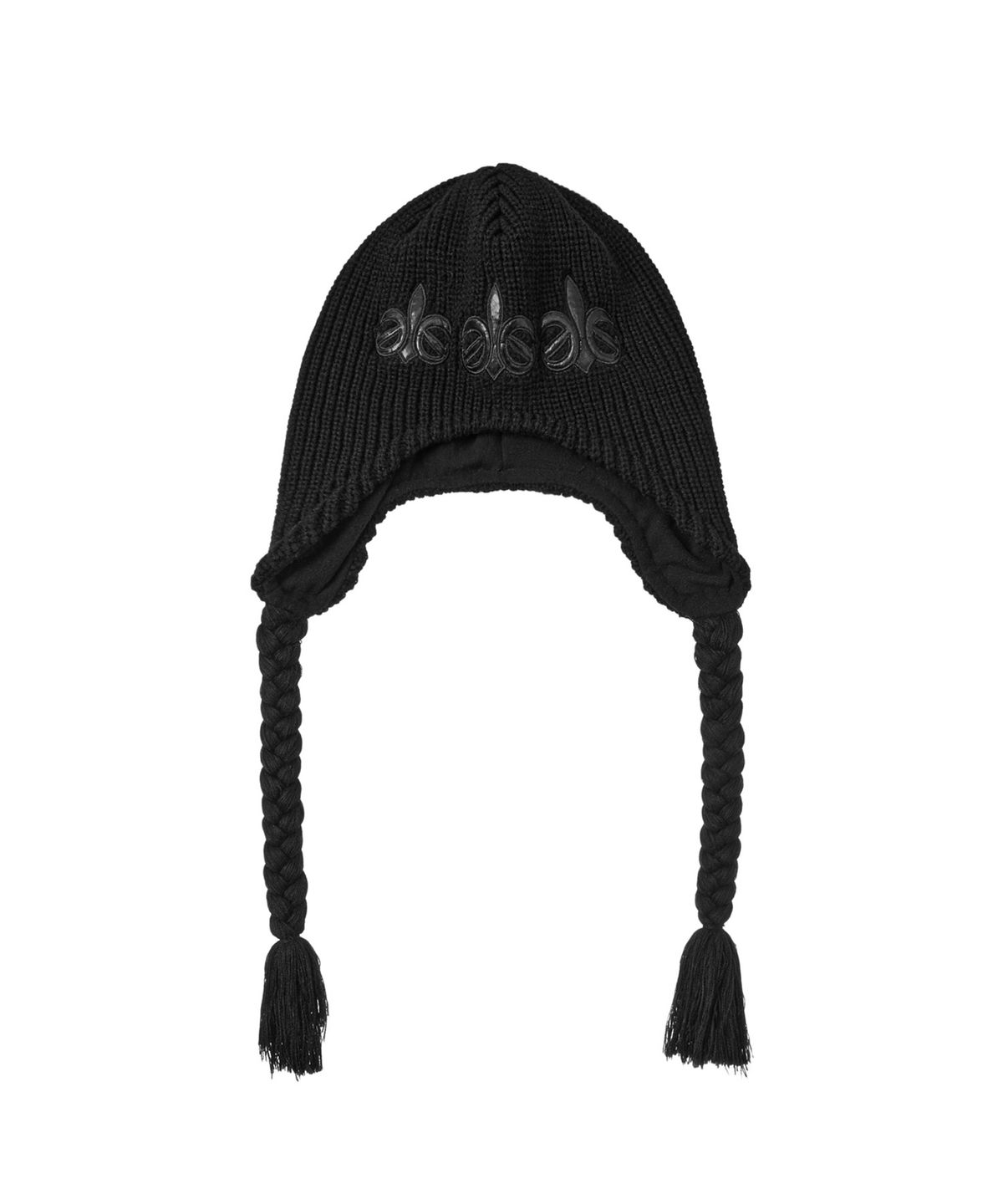 다이닛(DEINET) PATCH POINT BEANIE IN BLACK